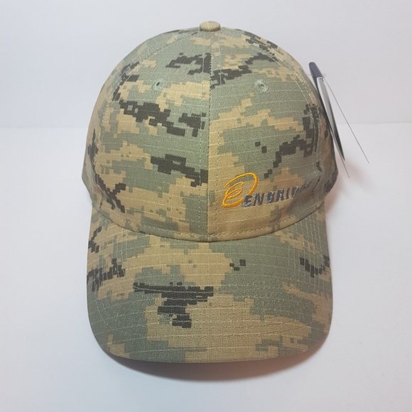 NWT ENBRIDGE Hat Organic Cotton Trucker Hat Curved bill Embroidered Camo Cammo - Picture 3 of 16